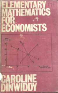 Image of Elementary Mathematics for economists
