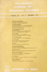 Image of Journal Of Business Studies