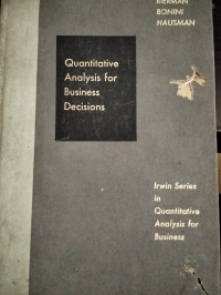 Image of Quantitave analysis for Business Decision