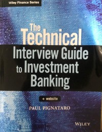 Image of The Technical Interview Guide to Investment Banking